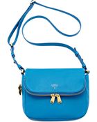 Fossil Preston Leather Small Flap Crossbody - Lyst