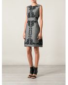 Diane von Furstenberg Embroidered Ornate Detail Dress - Lyst