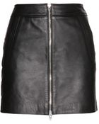 T By Alexander Wang Leather Miniskirt - Lyst