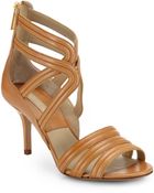 Michael Kors Sidney Strappy Leather Sandals - Lyst