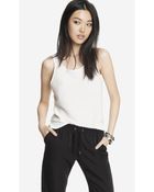 Express Textured Jacquard Shell Top - Lyst
