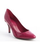 Gucci Deep Purple Ssima Patent Leather Horsebit Heel Pumps - Lyst