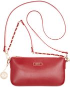 DKNY Shiny Saffiano Small Crossbody - Lyst