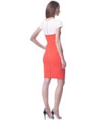 Narciso Rodriguez Colorblock Dress - Lyst
