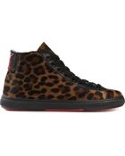 Kardinale Leopard Print Hi-Top Sneakers - Lyst