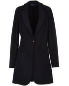 Blue Les Copains Fulllength Jacket - Lyst