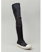 Rick Owens Thigh High Sneaker Boots - Lyst