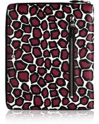 Diane von Furstenberg Stone Leopard Printed Leather-Trimmed Ipad Case - Lyst