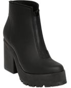 Miista 90Mm Gummed Calf Leather Ankle Boots - Lyst