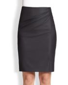Max Mara Wool & Silk Suiting Skirt - Lyst