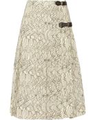 Antonio Berardi Pleated Lace Skirt - Lyst