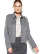 Calvin Klein Wool-blend Boxy Jacket - Lyst