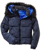 Gap Fur-Trim Camo Puffer - Lyst