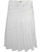 Comme Des Garcons Comme Des Garcons Pleated Half Skirted Shorts White - Lyst