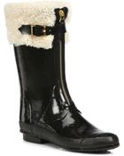 Burberry Sheepcote Shearling & Rubber All-Weather Boots - Lyst