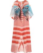 Temperley London Papillon Printed Silk-Chiffon Kaftan - Lyst