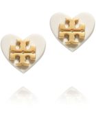 Tory Burch Tilsim Logo Heart Stud - Lyst