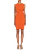 Narciso Rodriguez Directional Pleated Sheath Dress - Lyst