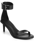 Tibi Ivy Leather Ankle-Strap Sandals - Lyst