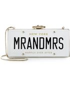 Kate Spade Wedding Belles License Plate Clutch - Lyst
