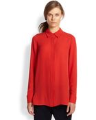 Vince Silk Shirt - Lyst