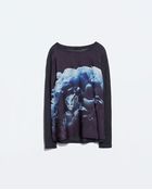 Zara Combined T-Shirt - Lyst