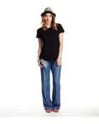 Michael Stars Crew Neck With Shirttail Hem - Lyst