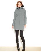 Calvin Klein Hooded Soft Shell Raincoat - Lyst