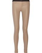 Helmut Lang Stretch-Leather Leggings - Lyst