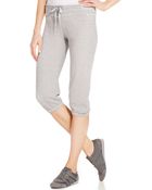 Calvin Klein Performance Mini Striped Cropped Pants - Lyst