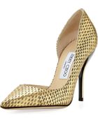 Jimmy Choo Willis Snake Half Dorsay Pump - Lyst