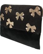 Lizzie Fortunato Jewels 'Evron Bow Safari' Clutch - Lyst
