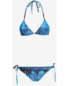 Proenza Schouler Abstract Print Triangle Bikini: Ocean - Lyst