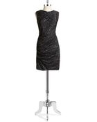DKNY Patterned Ruched Dress - Lyst
