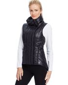 Betsey Johnson Asymmetrical Quilted Puffer Vest - Lyst