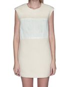 Pixie Market Ivory Patent Dress - Lyst