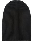Barneys New York English Rib-Knit Beanie - Lyst