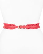 RED Valentino Ruffed-edge Leather Belt - Lyst