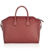 Givenchy Medium Antigona Bag in Claret Leather - Lyst