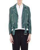 Acne Studios Lambskin Moto Jacket - Lyst
