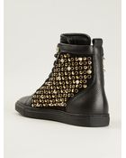 Philipp Plein Studded Hi-Top Sneakers - Lyst