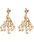 Oscar de la Renta Swarovski Crystal Vine Earrings - Lyst