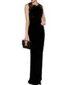Marchesa Velvet Embellished Gown - Lyst