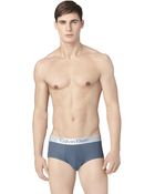 Calvin Klein Dual Tone Square Cut Briefs - Lyst