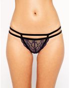 Asos Soraia Lace & Velvet Brazilian Brief - Lyst