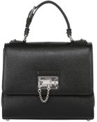 Dolce & Gabbana Monica Embossed Leather Top Handle Bag - Lyst