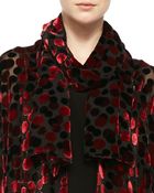 Caroline Rose Dancing Dot Burnout Scarf - Lyst