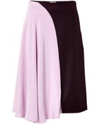 3.1 Phillip Lim Two-Tone Skirt In Berry/Lavender - Lyst