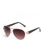 Ivanka Trump Metal Aviator Sunglasses - Lyst