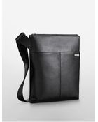 Calvin Klein Lizard Embossed Leather Small Top Zip Bag - Lyst
